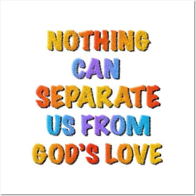 Romans 8:39 - Bernier White Wall Art by hanssebastiann